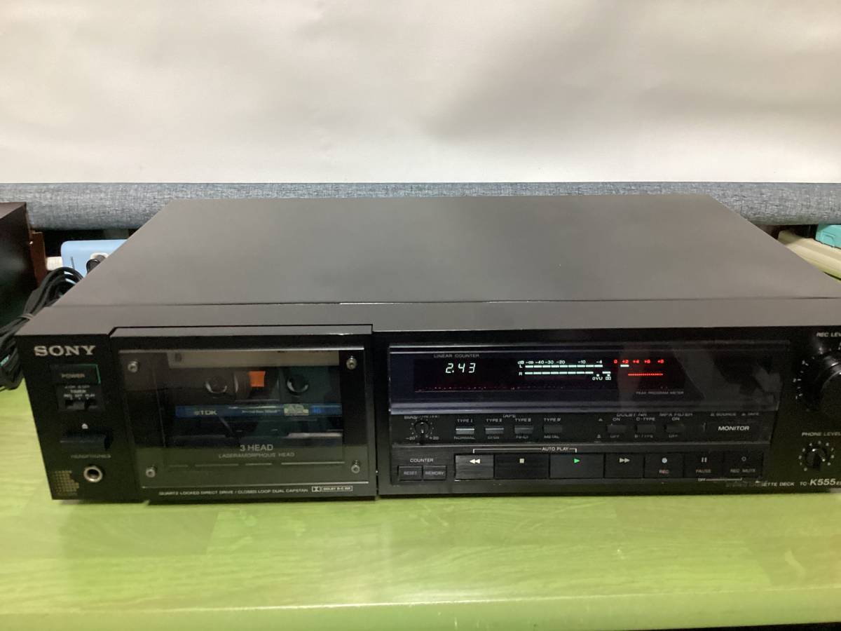 SONY カセットデッキ TC-K555ESX オーディオ機器 SONY ソニー カセット