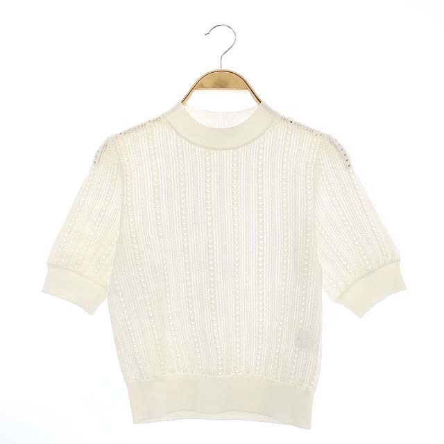 ANAYI プルオーバー ハーフスリーブ アイレットレース ニット 21SS