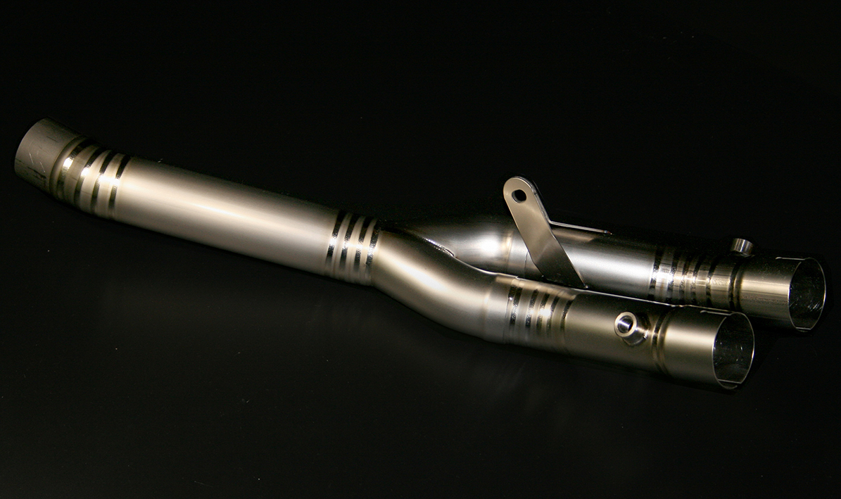 新品 ('15~'23) YZF-R1/YZF-R1M Titanium Racing mid pipe チタン