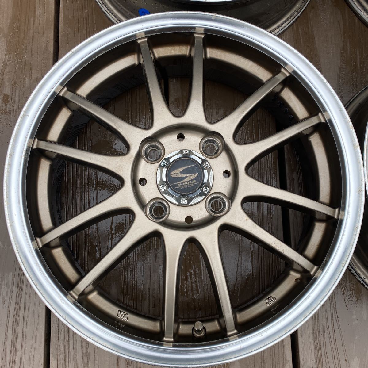 ☆即決 送料無料☆ WH011 S-HOLD 15インチ 4穴 PCD100 4本セット 