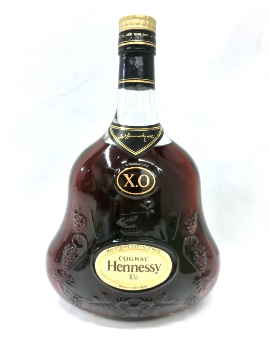 1000円スタート ブランデー コニャック HENNESSY X.O クリアボトル