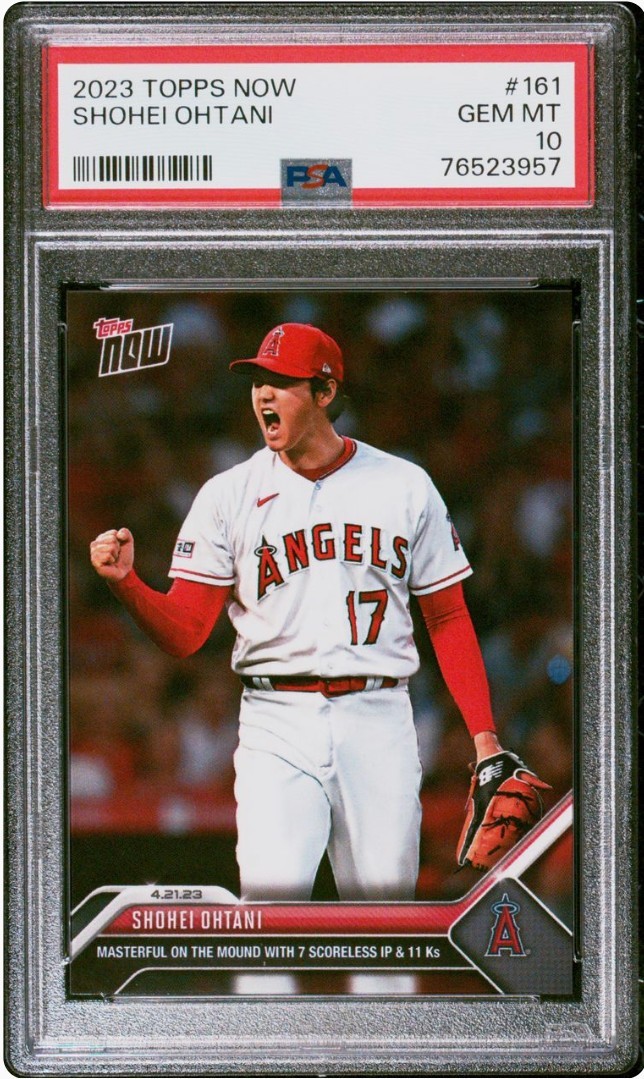 1円出品 PSA10 Topps Now トップスナウ 大谷翔平 161 エンゼルス 2023