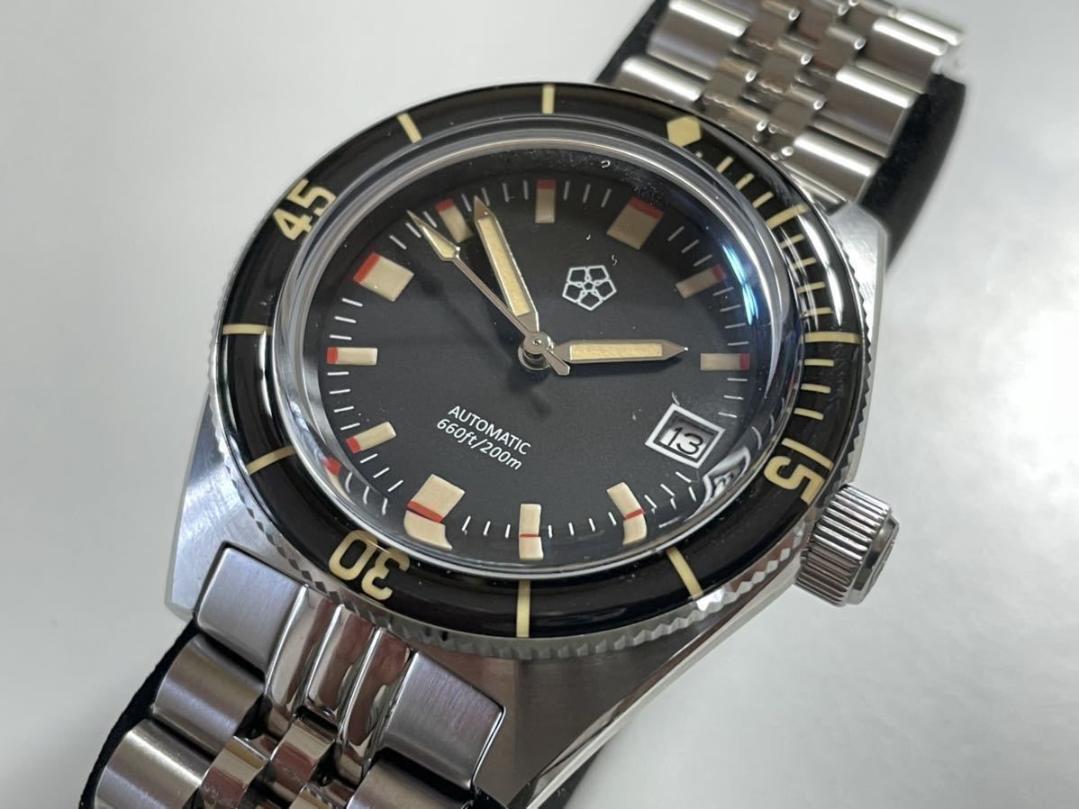 ラスト2】FAMUL WATCH ダイバーズ 自動巻 腕時計 セイコームーブメント