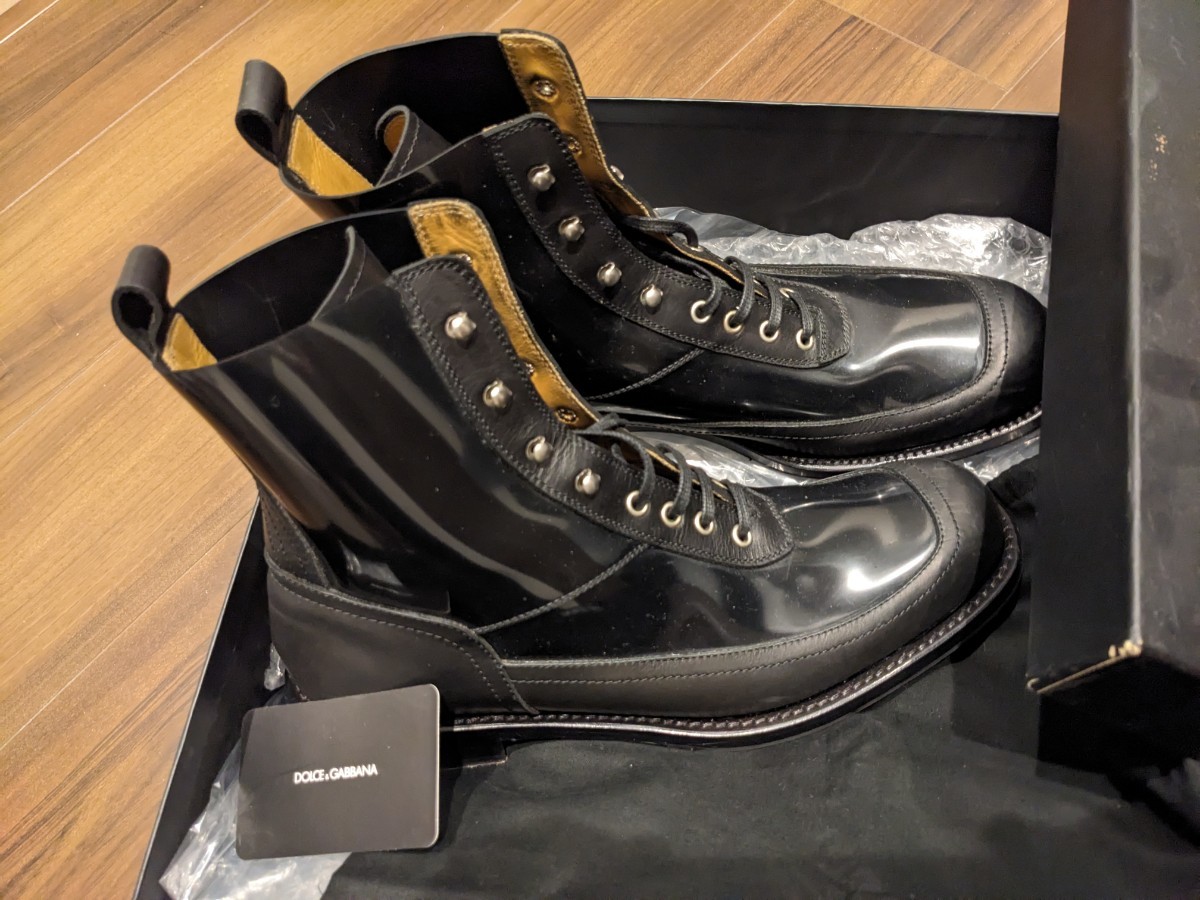 Dolce & Gabbana ドルチェアンドガッバーナメンズブーツ 黒 - ドルチェ 