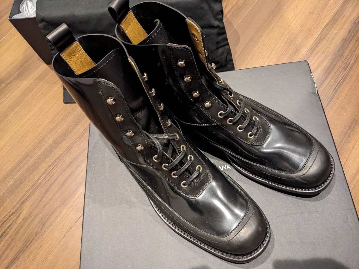 Dolce & Gabbana ドルチェアンドガッバーナメンズブーツ 黒 【公式通販】