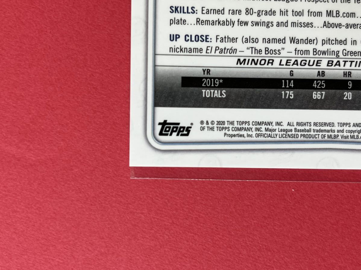 ワンダー・フランコ ボウマン クローム パープル パラレルカード 2020 Bowman Chrome Wander Franco / Purple Shimmer refractor card_7