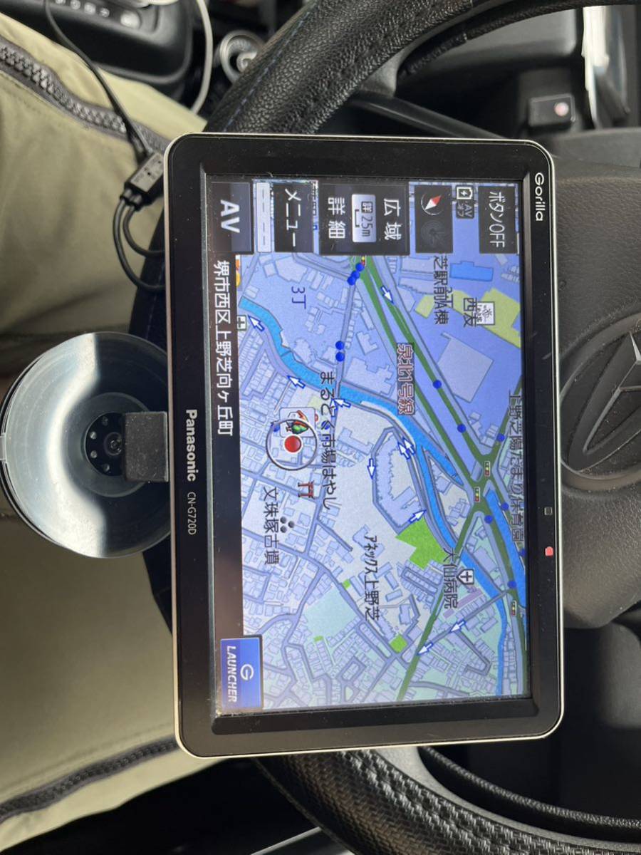 Panasonic CN-G720D Panasonic CN-G720D ポータブルナビ 地図データ