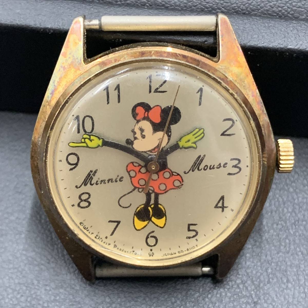 2332 動作品 SEIKO ディズニー ミニーマウス 手巻時計 5000-6030