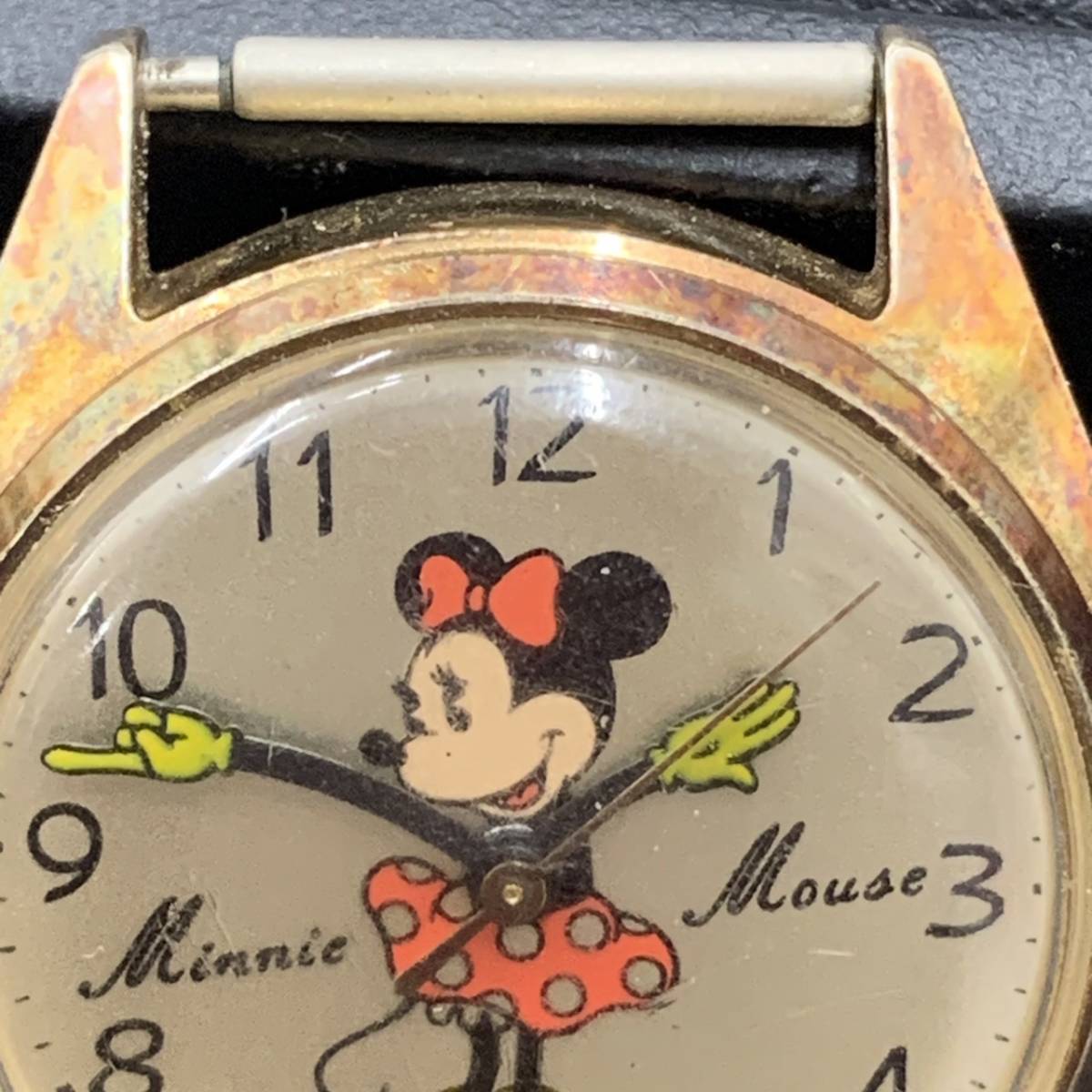 2332 動作品 SEIKO ディズニー ミニーマウス 手巻時計 5000-6030