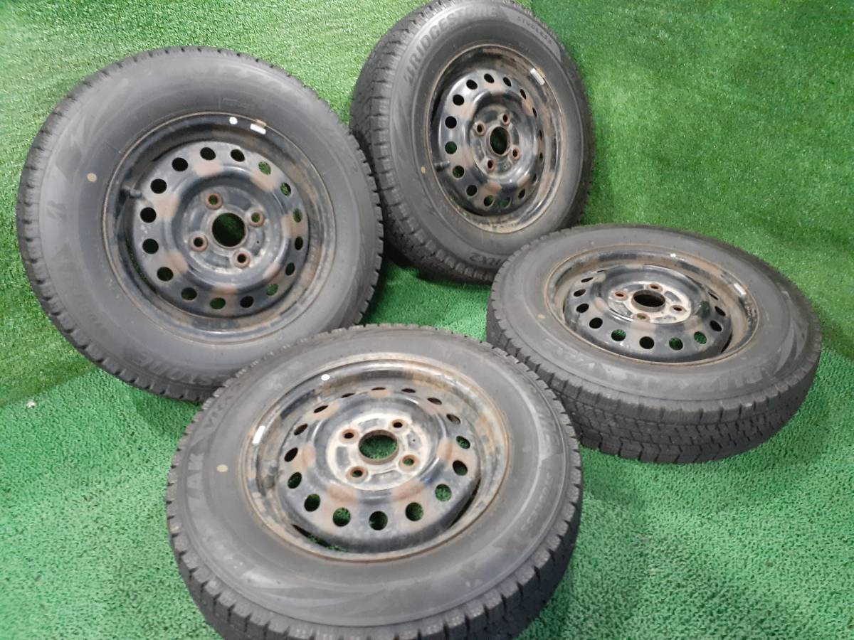 軽自動車に!! ブリヂストン ブリザック VRX2 2021 145/80R13 バリ溝 4 
