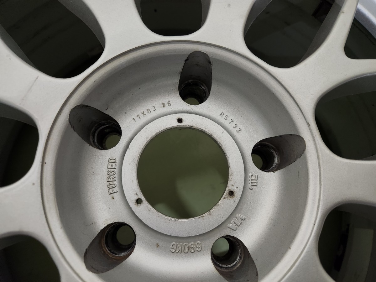 鍛造 軽量 シュテルン BBS RS733 8j+36 PCD114.3 5穴 2本 深リム 希少
