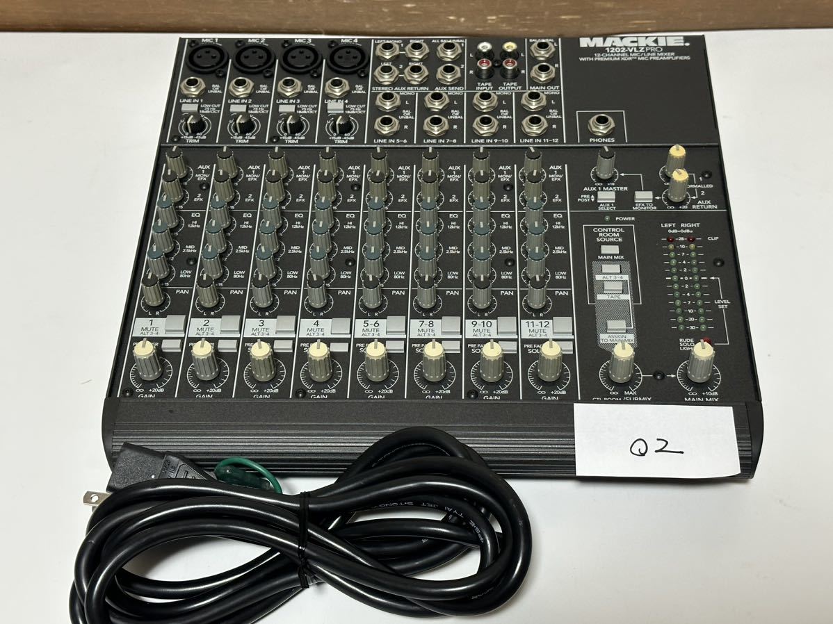 MACKIE マッキー 1202-VLZPRO 12チャンネルアナログミキサー02 MACKIE