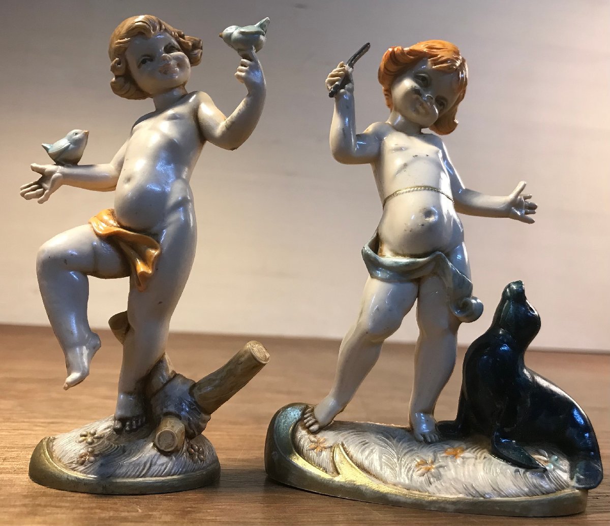 祈る天使/祈るリトルガールエンジェル 置物 木製 天使/少女