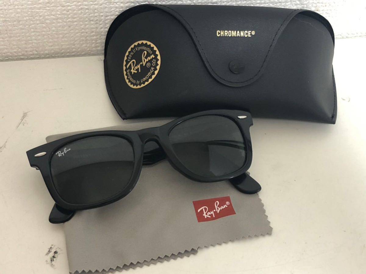 Ray-Ban サングラス ブラック ケース付き RayBan ウェイファーラー レイバン サングラス WAYFARER ケース付き