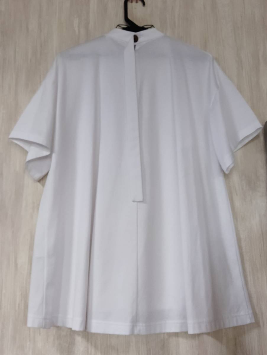 ♪ENFOLD エンフォルド♪白 シルケット天竺 Raffleヘム Tシャツ♪38 未