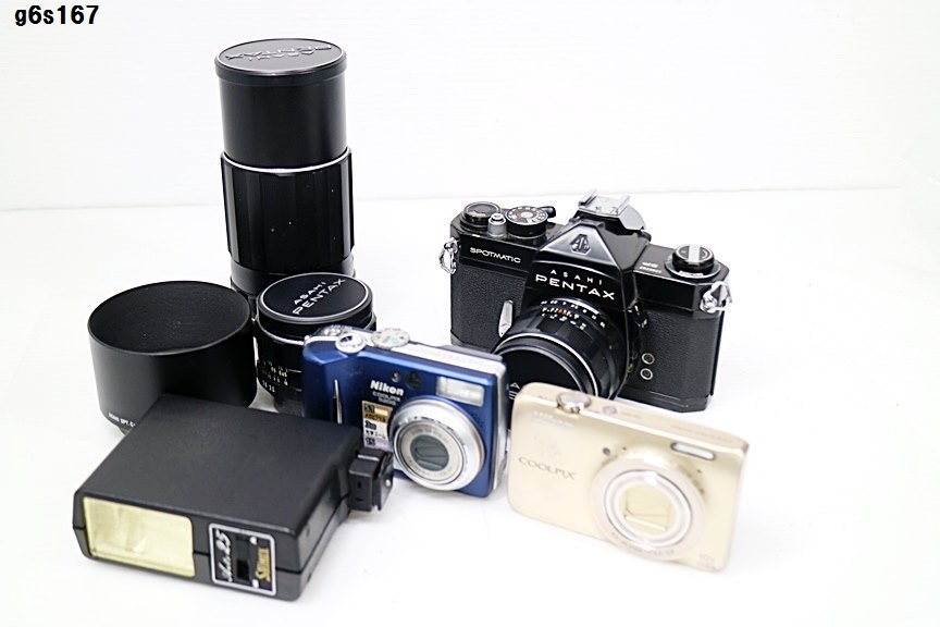 G6s167 カメラ等おまとめ NIKON COOLPIX PENTAX SP 他 カメラ レンズ