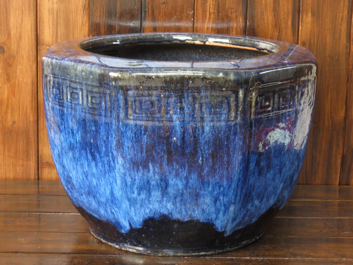 火鉢　直径40cm　重量8.8kg　めだか鉢