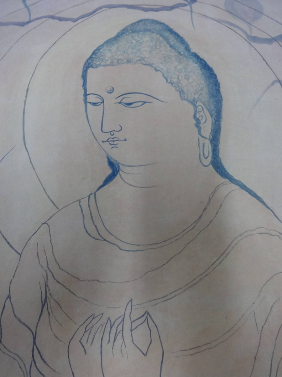 真作WISH暁山人「十三佛像図」本金仕様 【真作】【WISH】