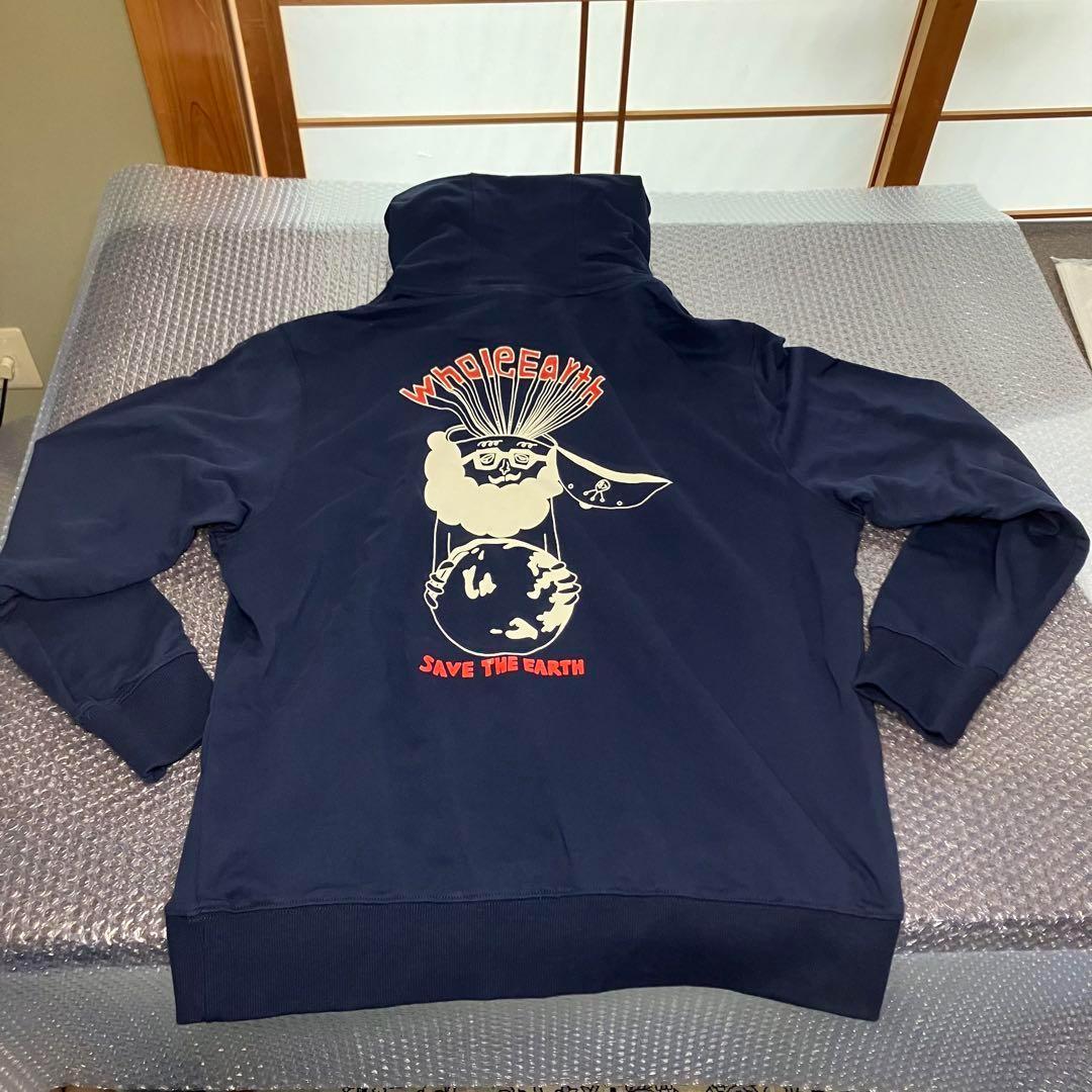 新品激安 chi-bee×Whole セーブザアース フーディ ネイビー L