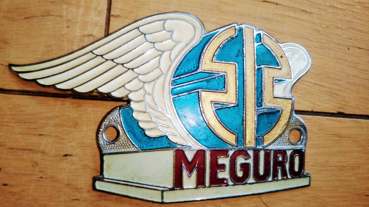 カワサキ メグロ 純正タンクエンブレム 当時物　左右セット