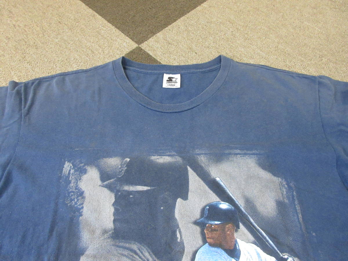 90s STARTER Ken Griffey Jr Tシャツ L USA製 マリナーズ MLB