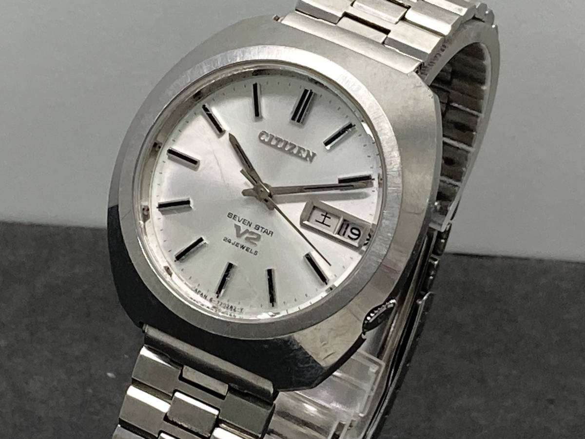 １円～稼働品・CITIZEN AUTOMATIC/シチズン セブンスターV2　4-770226 自動巻き メンズ腕時計