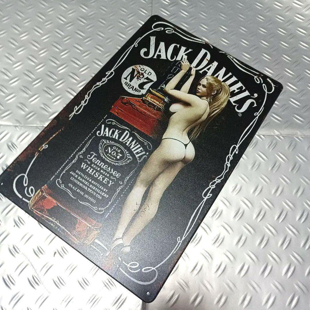 ジャックダニエル酒ブリキ看板 ハーレーダビッドソン アメ車 ガレージエボツインカム FLFXXLH ダイナ ソフテイル スポーツスターチョッパー_1