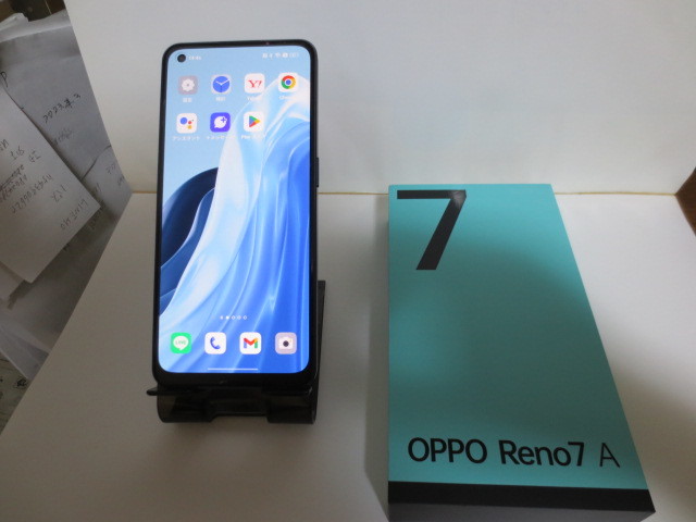 OPPO Reno7a A2010P 一週間使用の中古美品 SIMフリー ネットワーク〇