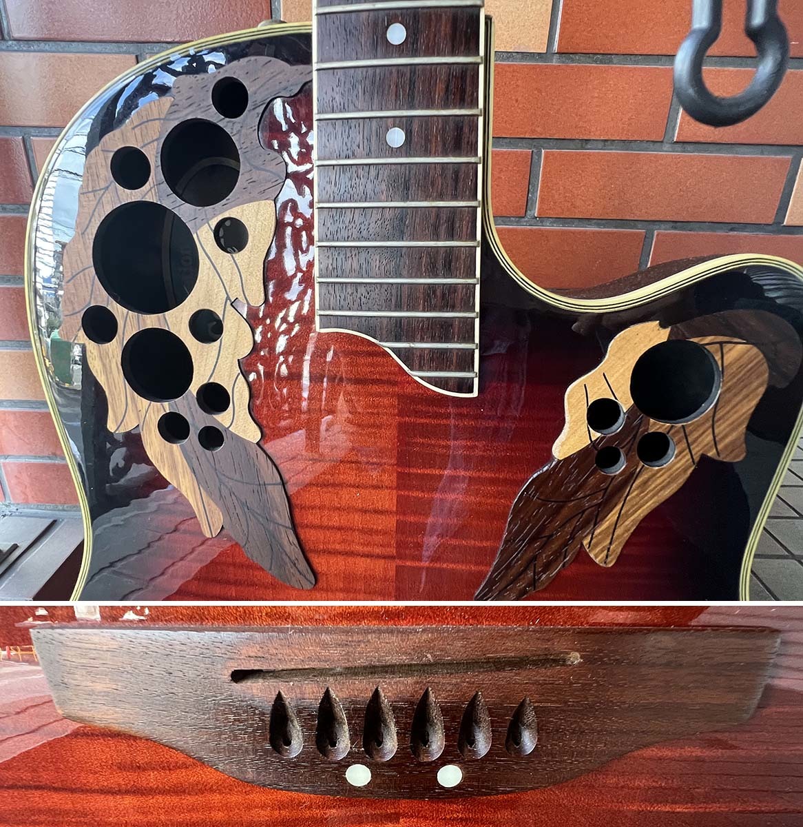 ○ Ovation Celebrity Deluxe CS257 ボディ ネックのみ ジャンク品 