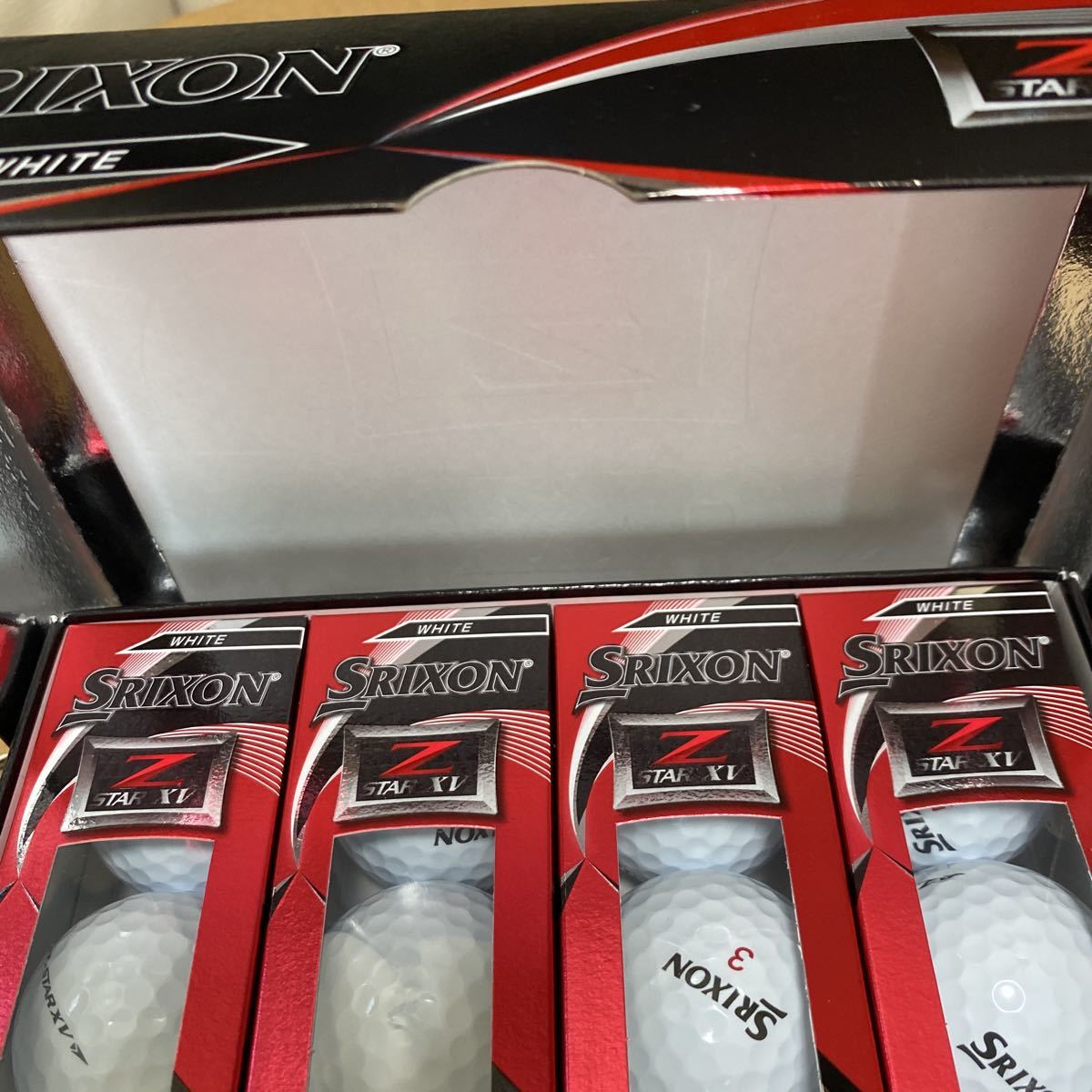 Srixon Z STAR XV ホワイト 3ダースプラス6球 スリクソン Z-STAR XV