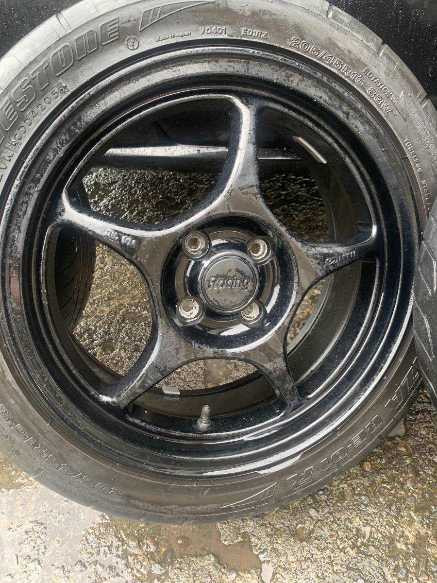 ENKEI RP01 16インチ 7J+35 PCD114.3 5H 5穴 4本 エンケイ RP01