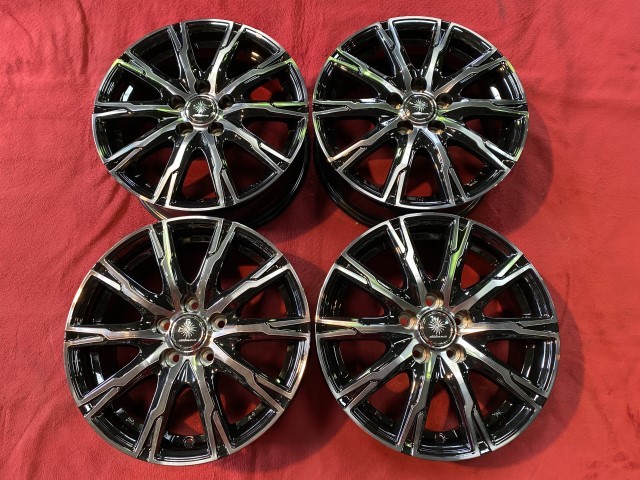 プリウス　シエンタ　ウィッシュ　TOPY　ディルーチェ　DX10　カラー：ブラッククリア/ポリッシュ　6.0J‐15+40　100　5H　67Φ４枚セット