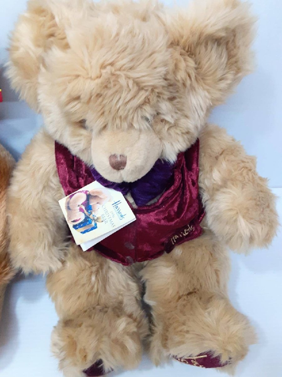 ☆タグ付き美品☆ 1円～ Harrods ハロッズ テディベア 2体セット