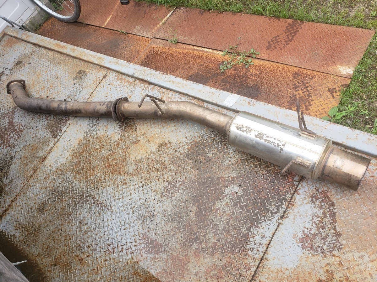 道東発 FC3S用 柿本改 80Φ 出口115Φ ストレートマフラー 当時物 格安  