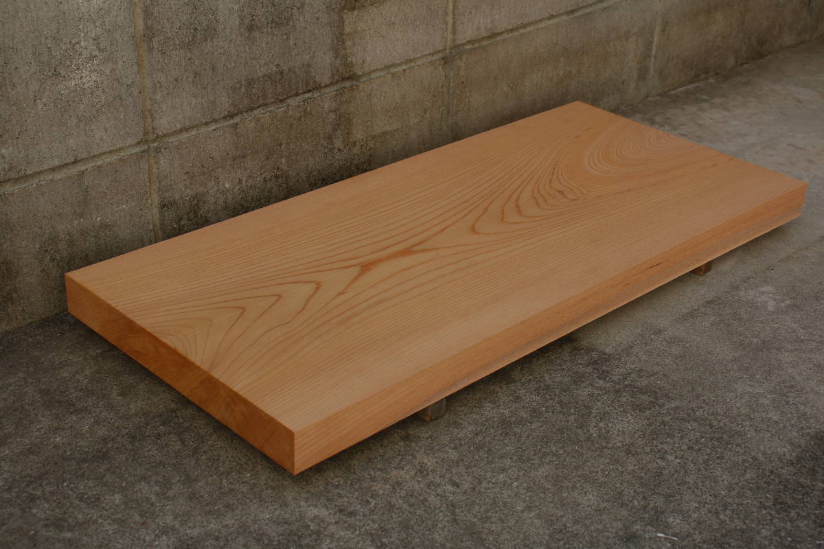 欅 けやき ケヤキ 無垢材 テーブル 長さ71.1cm 幅31.7cm 厚み3.8cm