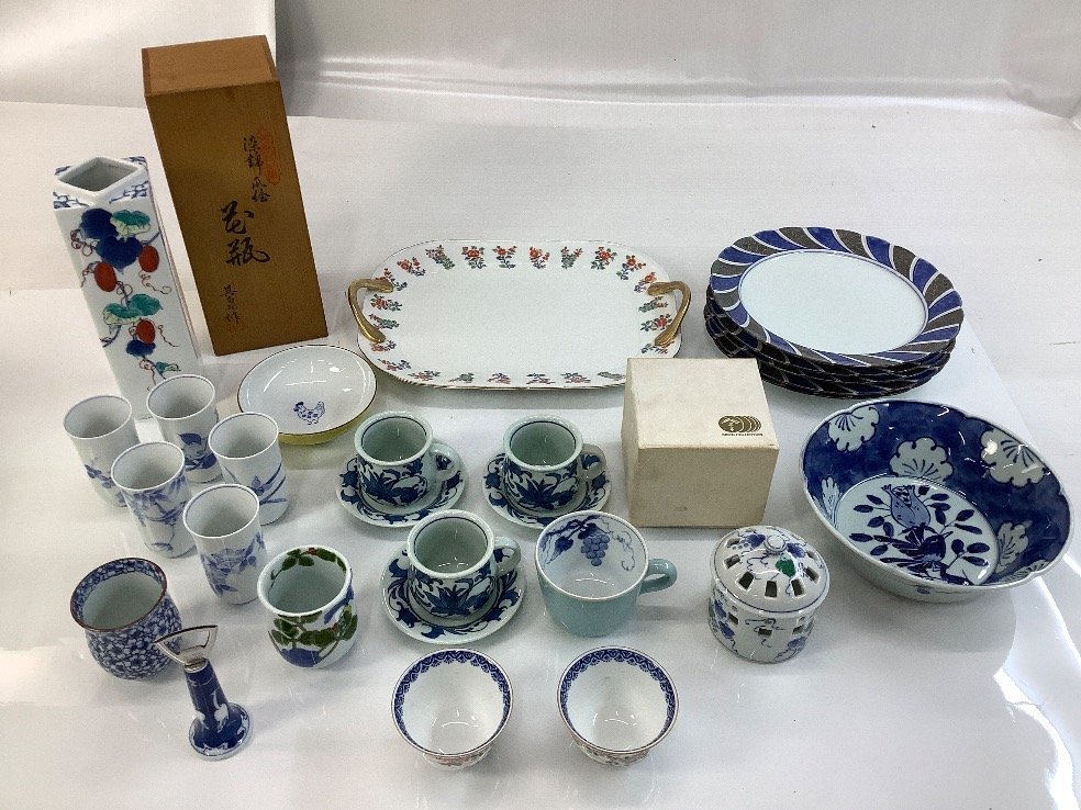 其泉 カップ&ソーサー 鉢 湯呑 他 まとめ 有田焼 名前/カケアリ ACBF