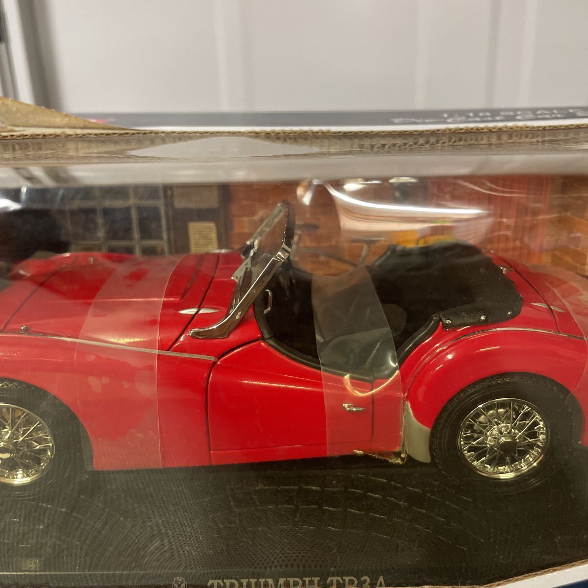 KYOSHO 京商 1/18 TRIUMPH TR3A トライアンフ TR3A レッド Die-Cast