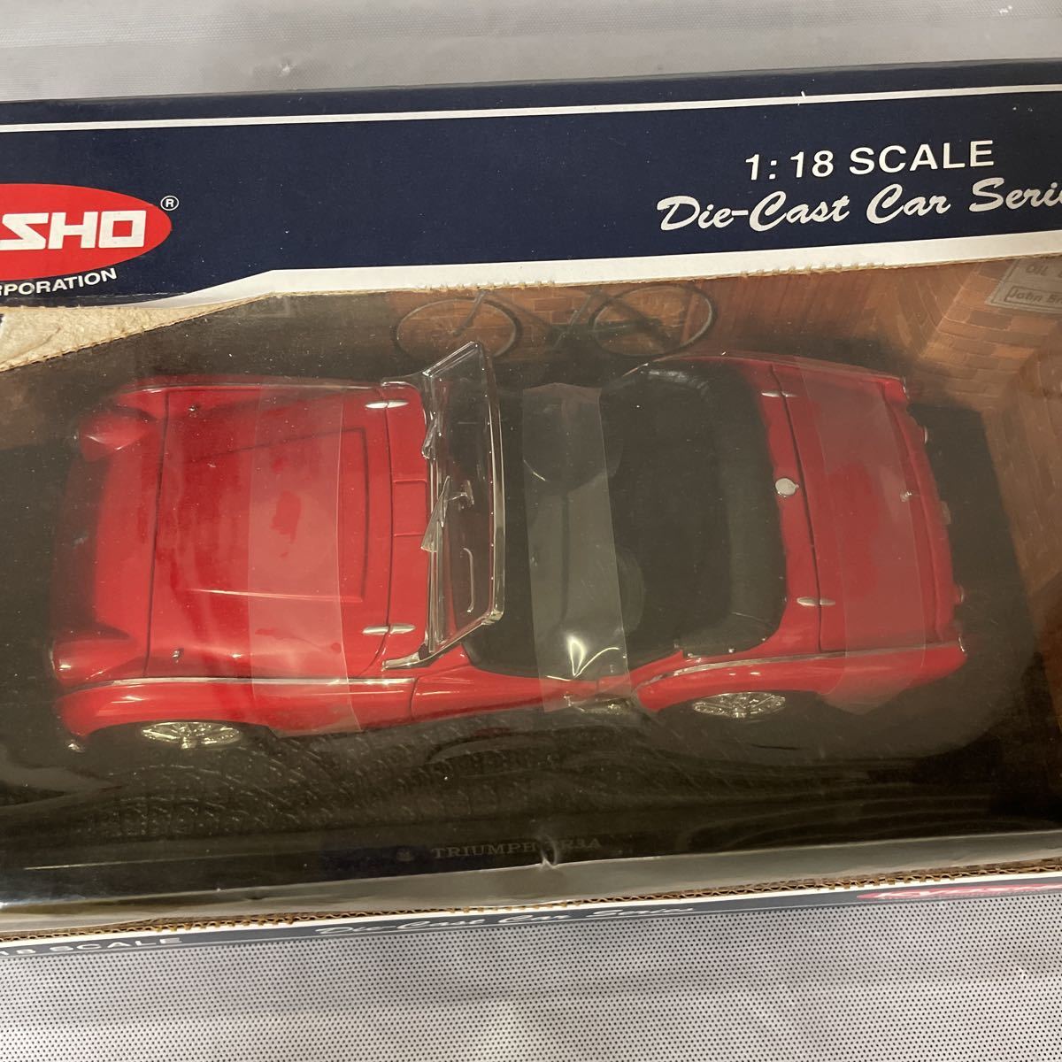 Kyosho KYOSHO 京商 1/18 TRIUMPH TR3A トライアンフ TR3A レッド Die