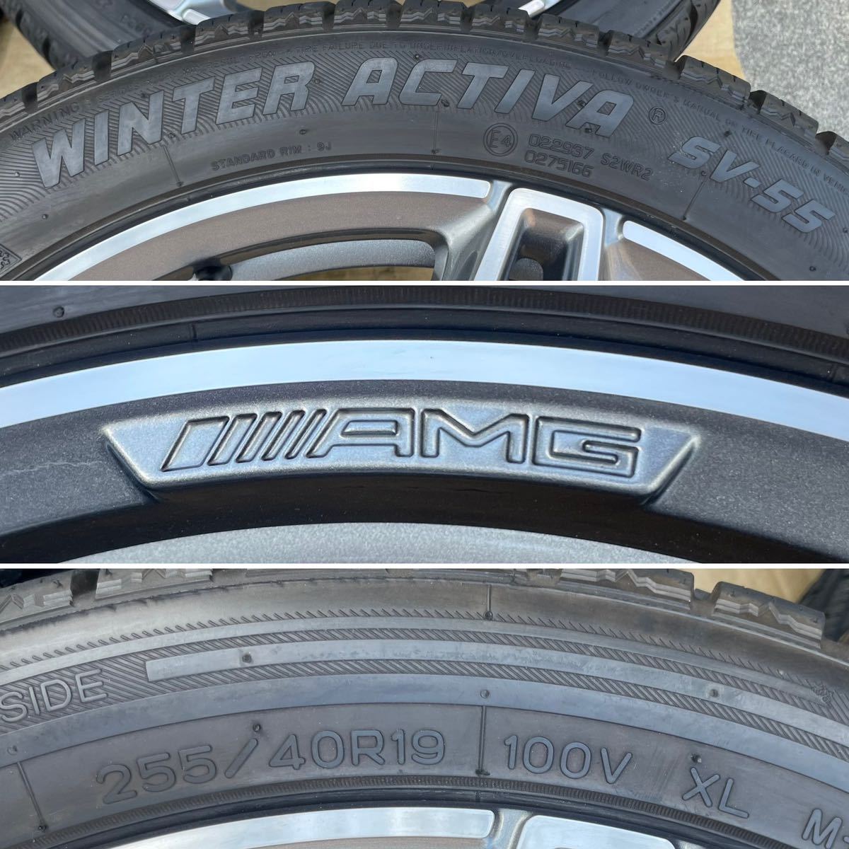 ベンツ AMG Eクラス等 W213 C238フロント8J-19 リア9J-19