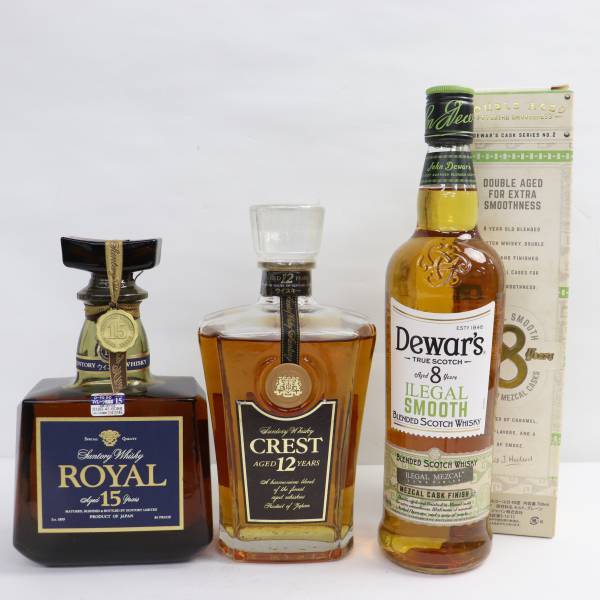 飲料 3本セット サントリー ウイスキー ローヤル 15年 ブルーラベル
