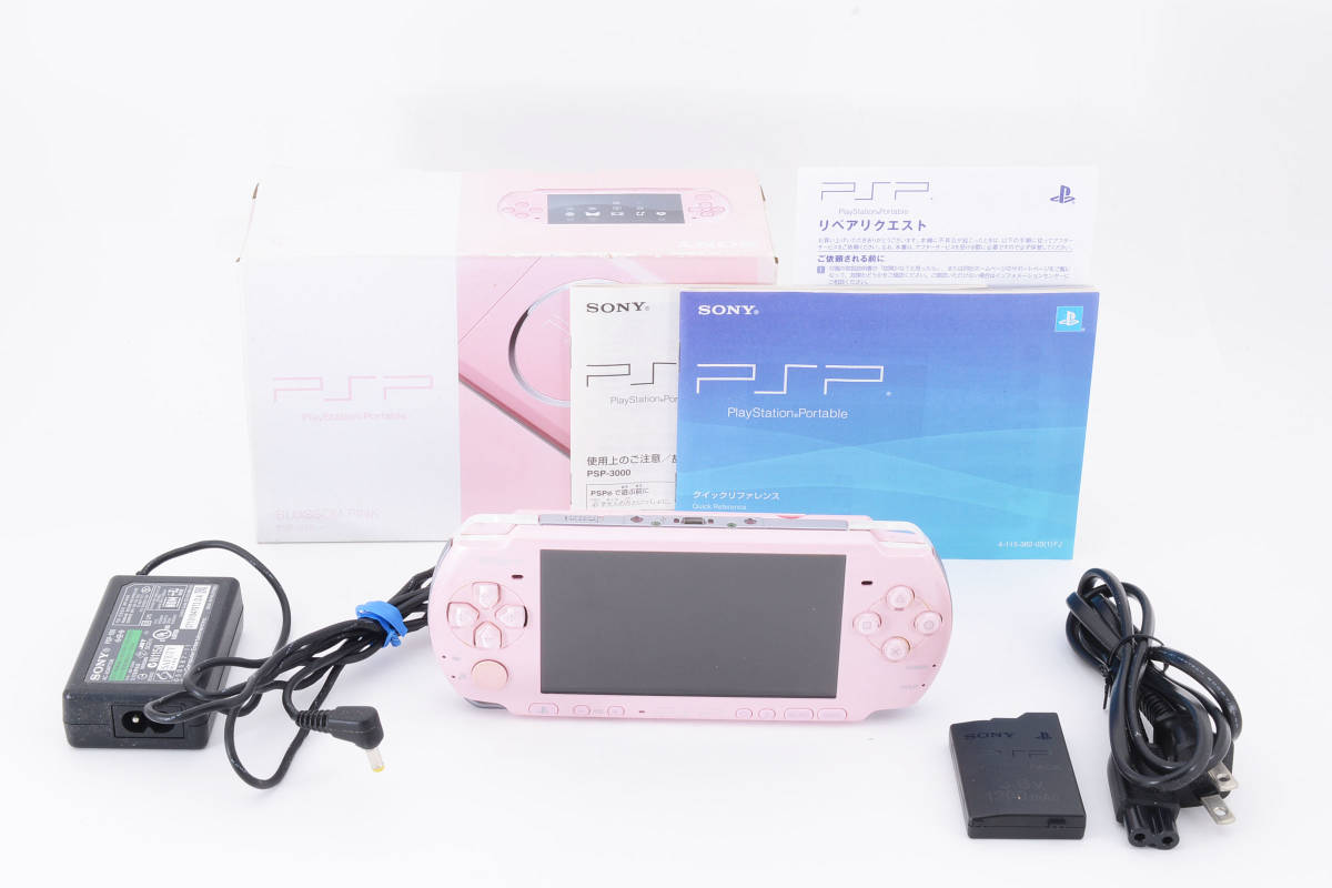 最安値，最新作 SONY PSP-3000ZP ブロッサム ピンク プレイステーション ポータブル 箱付 0717(PSP3000シリーズ)｜売買されたオークション情報、yahooの商品情報をアーカイブ公開 - オークファン PSP本体