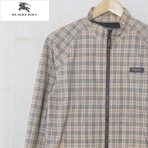 バーバリーBURBERRY LONDON□コットン ジップジャケット チェック柄 