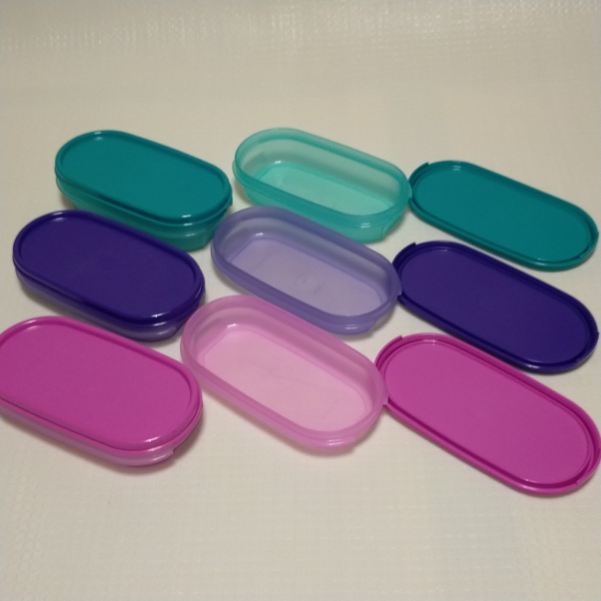 新品 ☆ Tupperware タッパーウェア ミニオーバルセット 2箱 6個