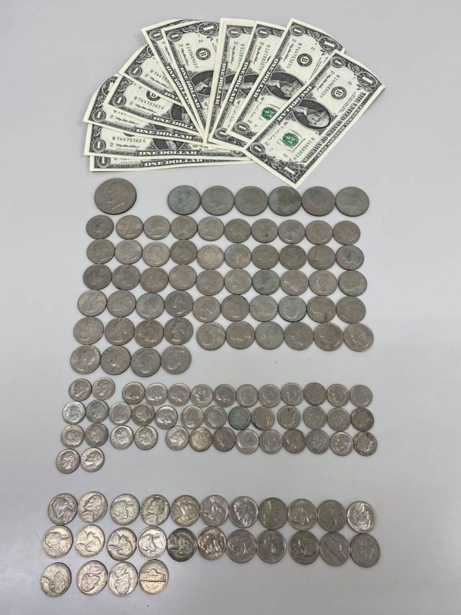 アメリカ ドル札 硬貨 貨幣 まとめ 外国銭 約40ドル分 ハーフダラー