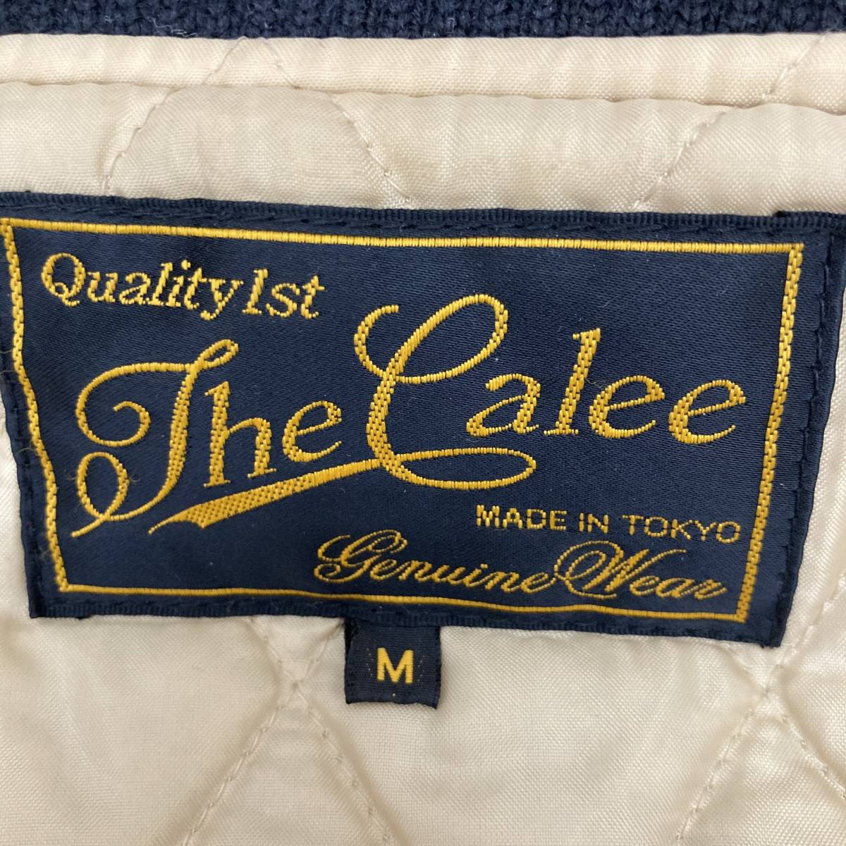 1円～】 Calee キャリー スタジアムジャンパー スタジャン レザー切替 