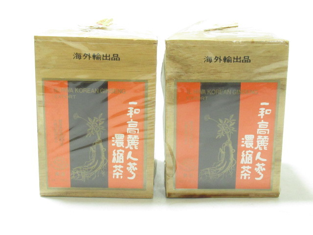 jl2 HN4169] 未開封 一和 高麗人参濃縮茶 300g ×2個 高麗人参