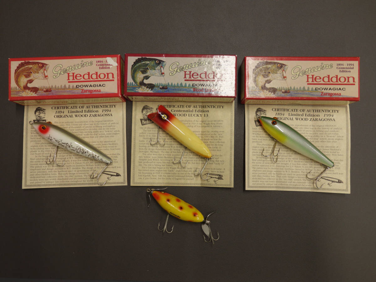 Old Heddon ヘドン オールド 未使用 箱入 セット レア色 含む 淡水