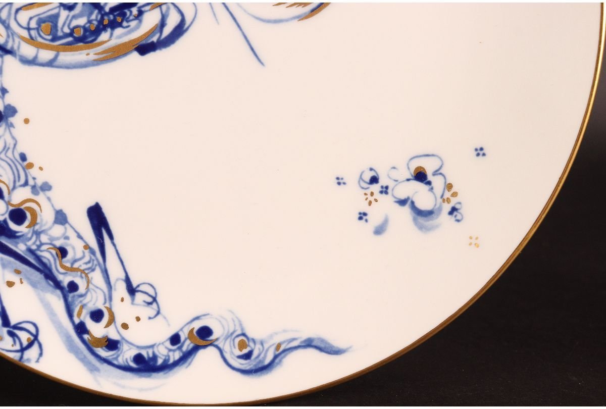 URA]Meissen/マイセン/2000年干支プレート「チューバを吹く陽気な