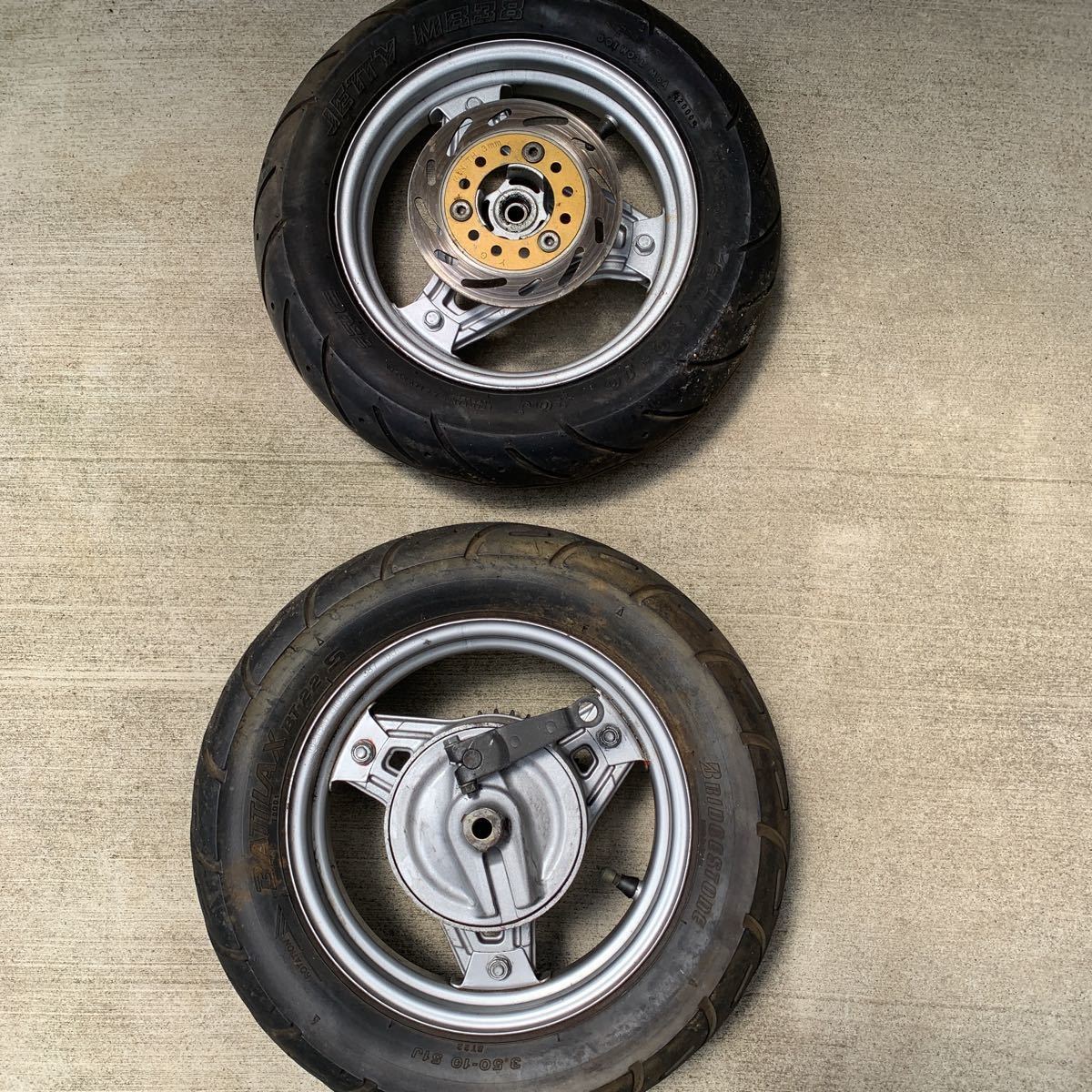 ホンダモンキーR、RT純正ホイール前後セット ジャンク扱い(ホンダ用 