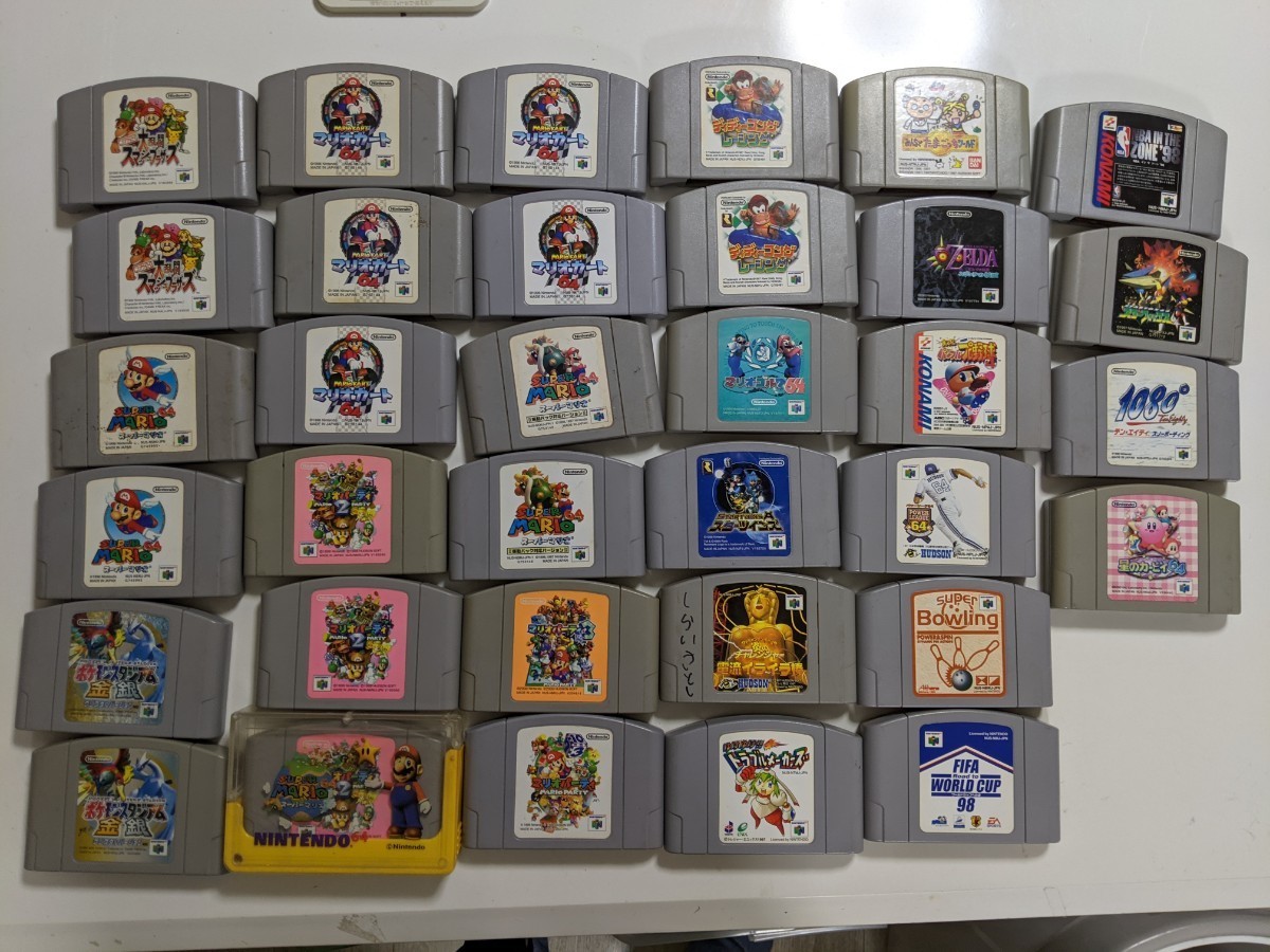 ニンテンドー64ソフト34本まとめ売り